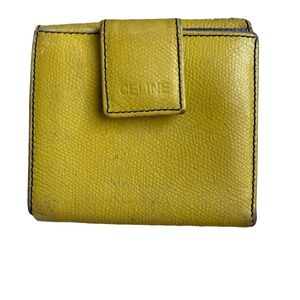 Celine Leather Textured Small Wallet